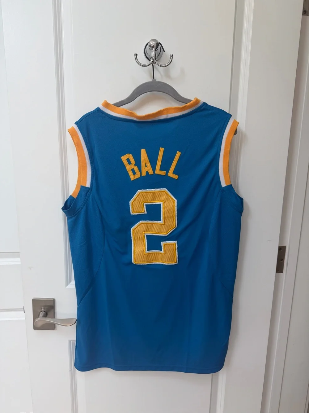 adidas UCLA Blue and Gold Basketball Jersey #2 - Lonzo Ball